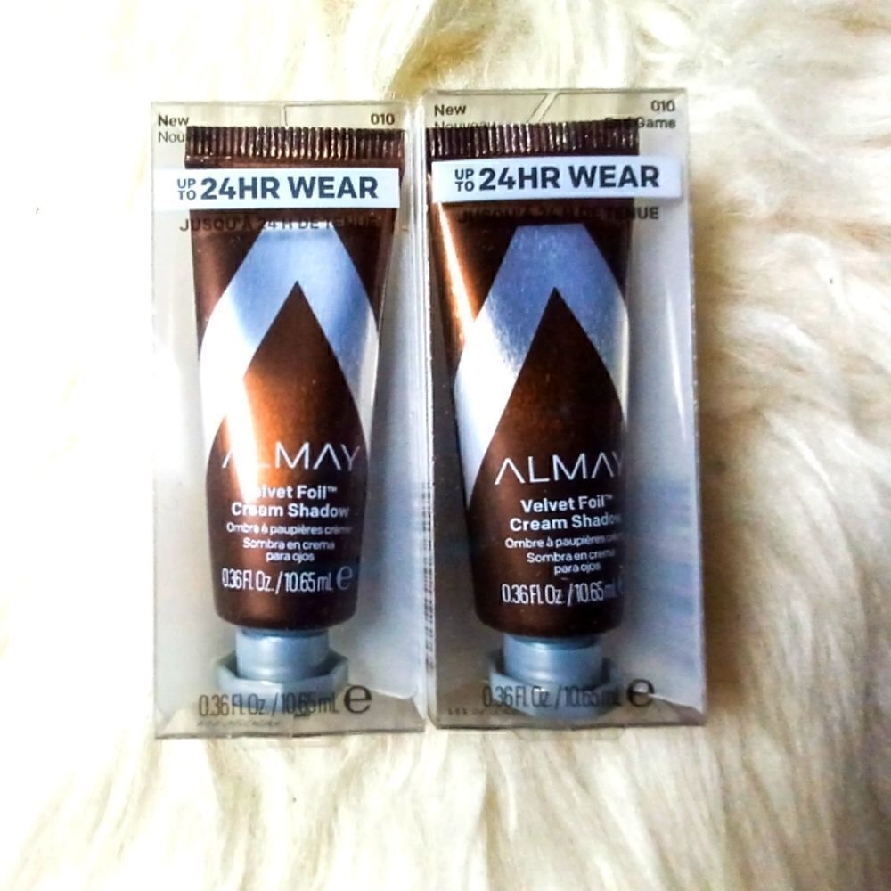 Revlon Almay 24-hour NEW Velvet Foil Cream Shadows Duo
